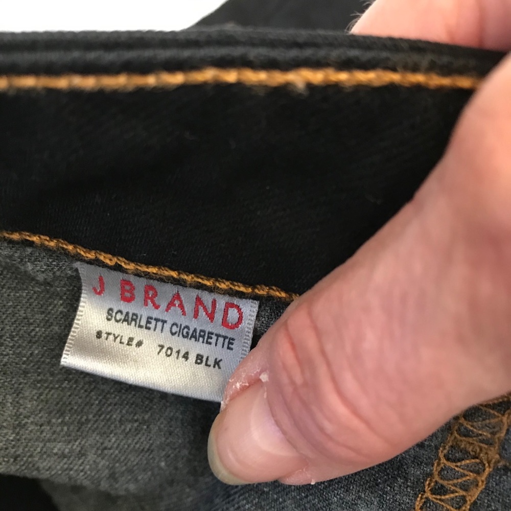 NWT J Brand Scarlett cigarette black Jeans - Picture 5 of 6